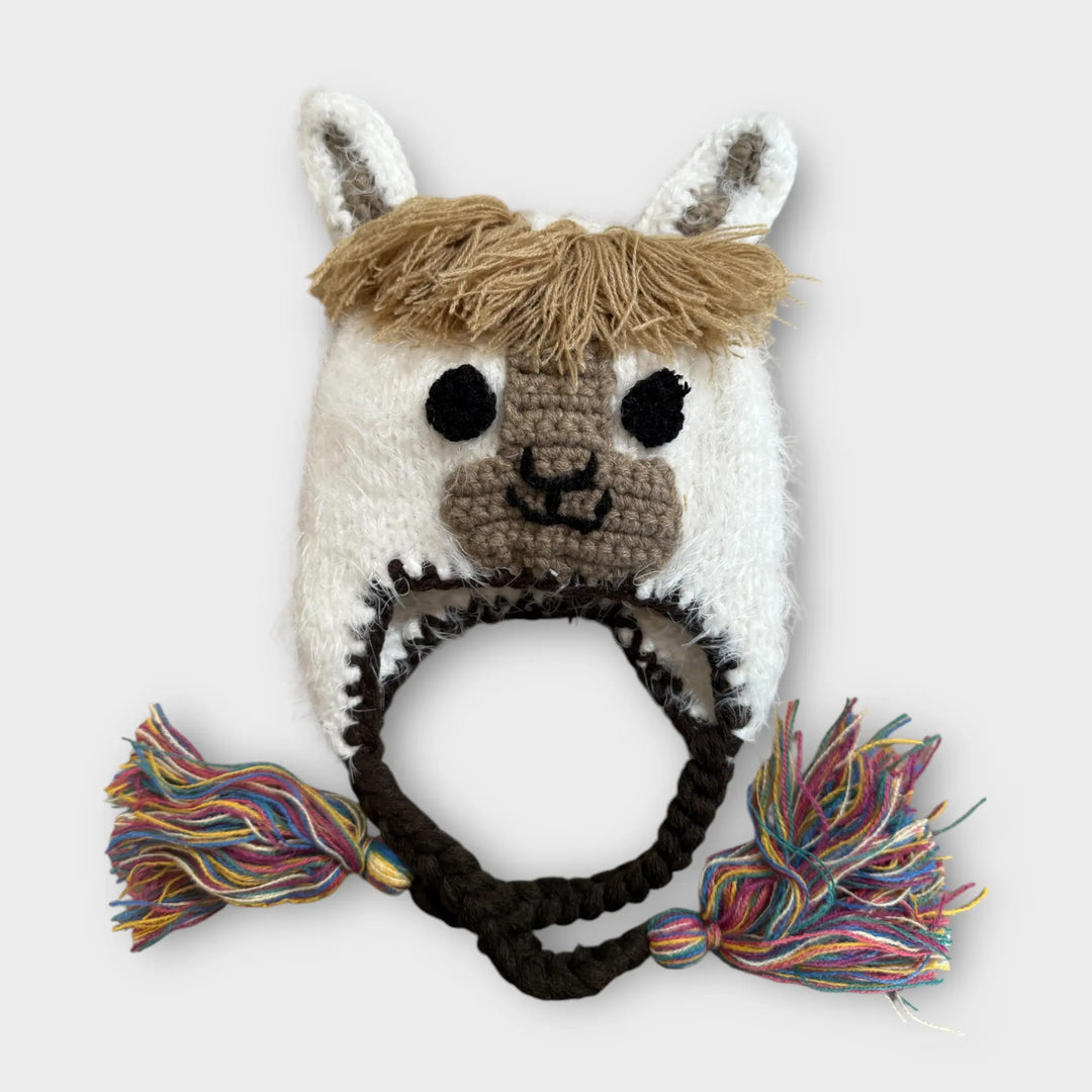 Unisex llama baby beanie
