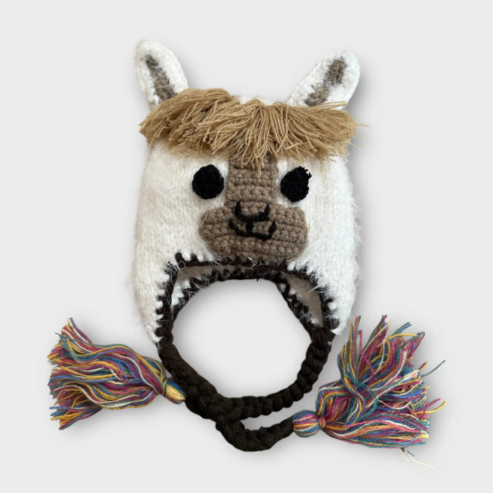 Unisex llama baby beanie