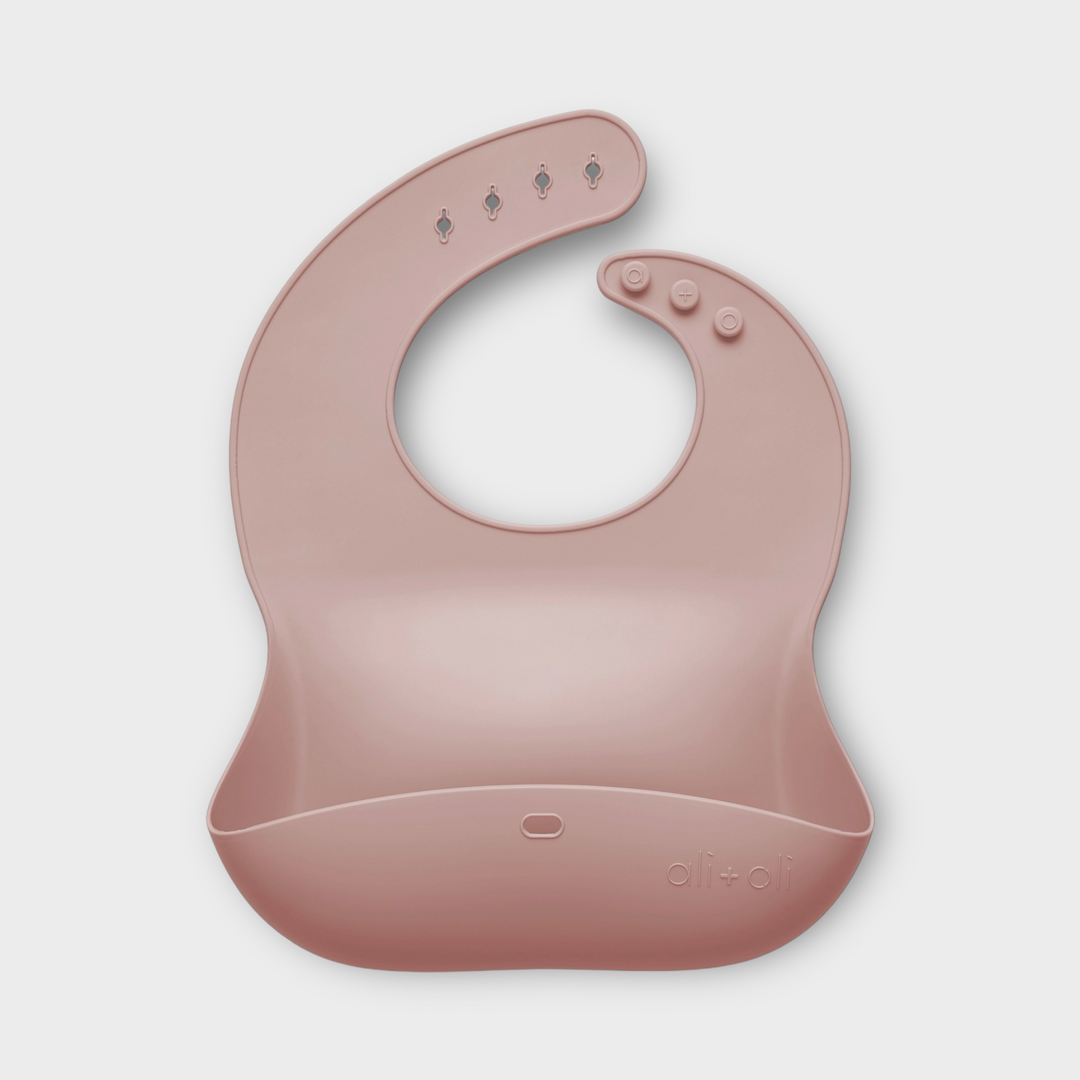 Silicone Baby Bib Blush