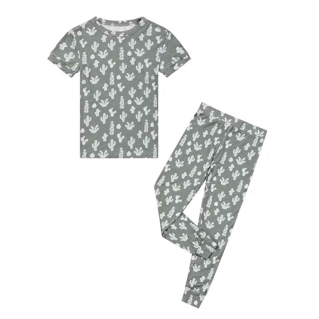 Cactus bamboo toddler pajamas