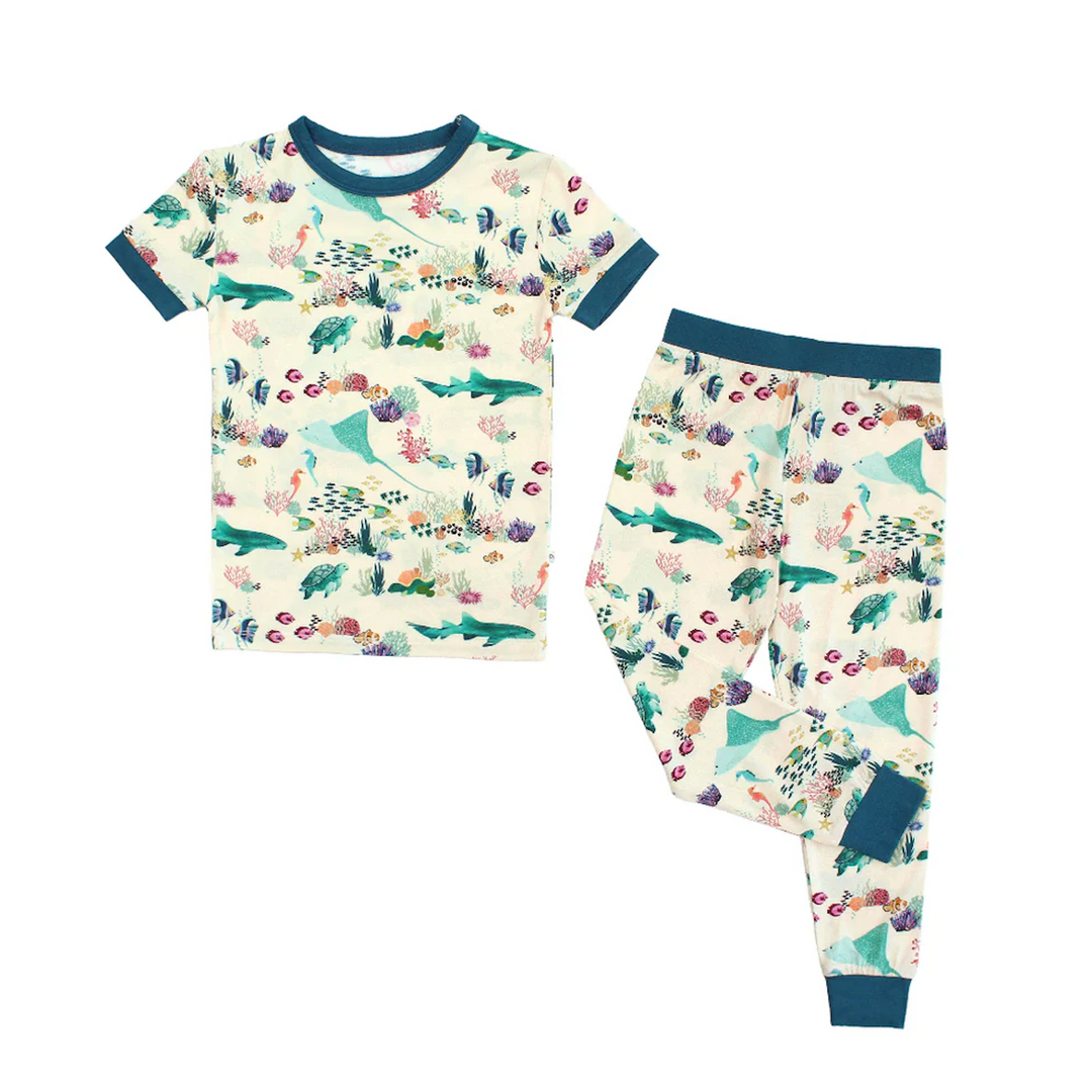 Coral Reef Bamboo Toddler Pajamas