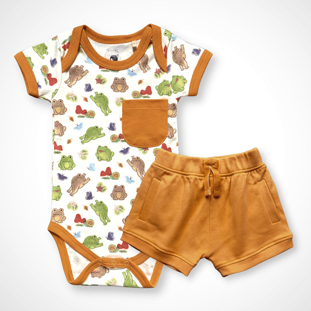 Gender-Neutral Baby Bodysuit Short Sleeve