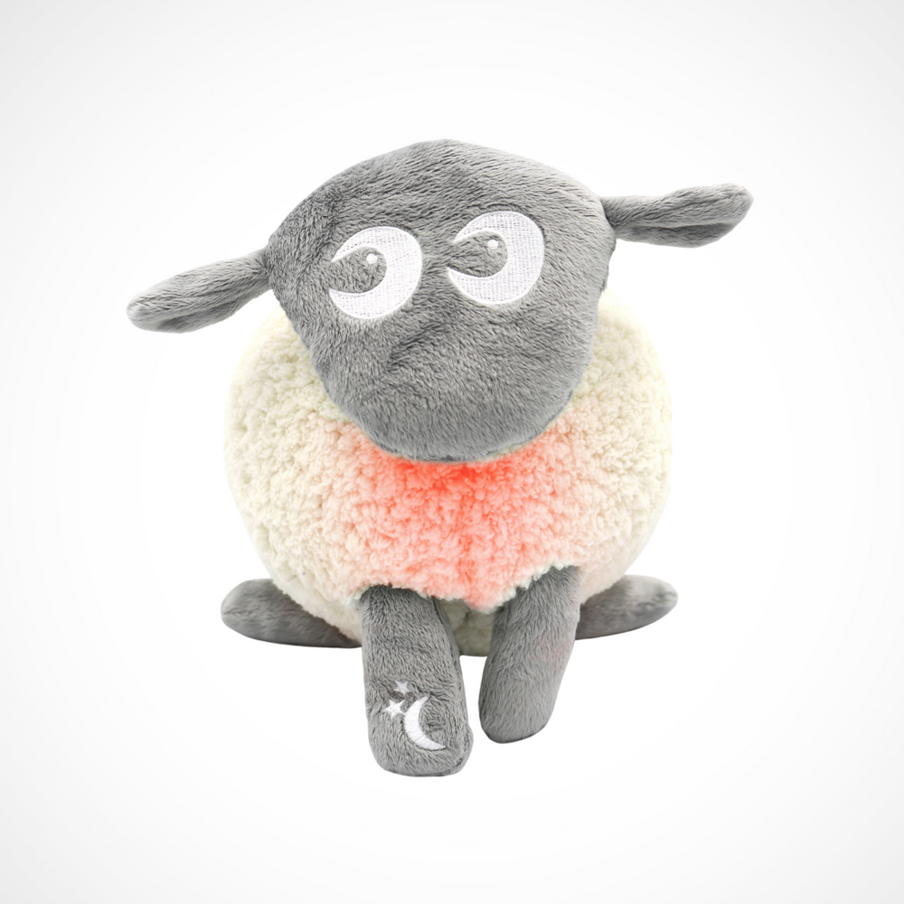 Ewan the Sleep Sheep Deluxe – rechargeable baby sleep aid plush with soothing sounds and red glow